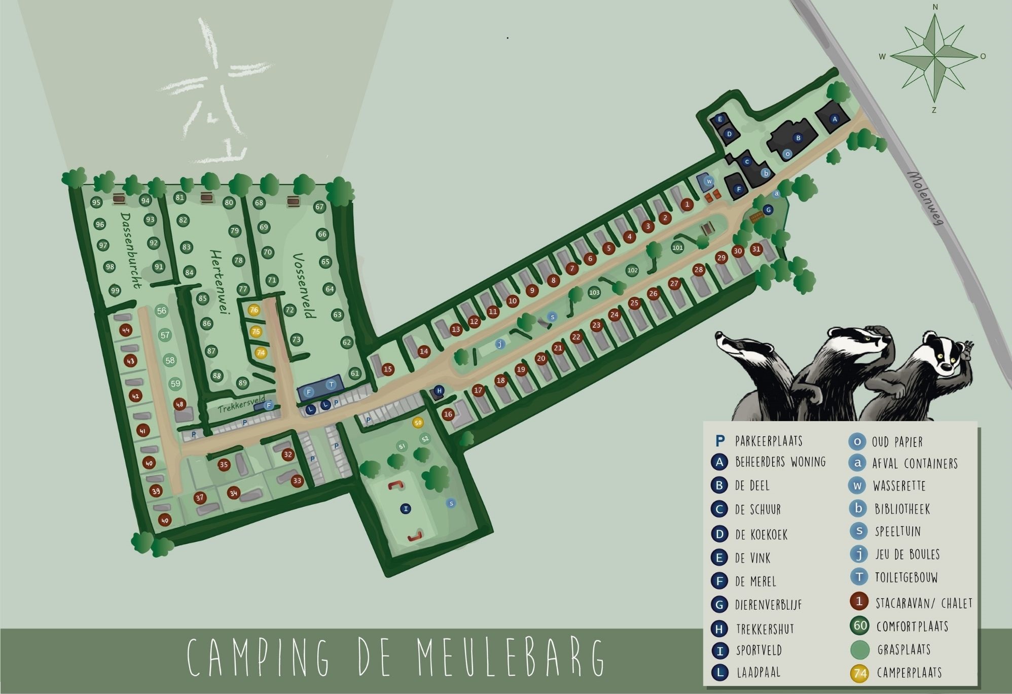 plattegrond camping