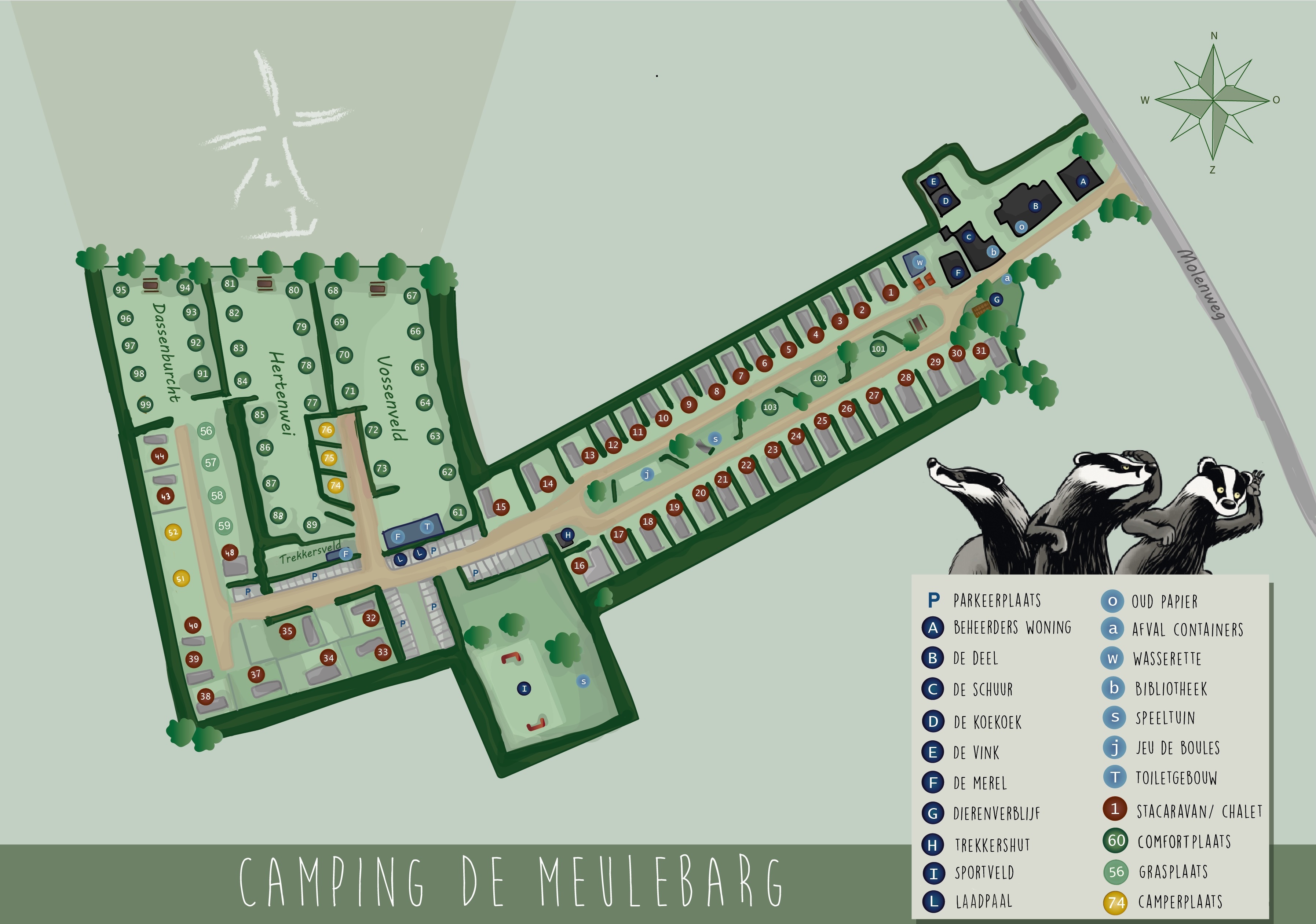 plattegrond camping